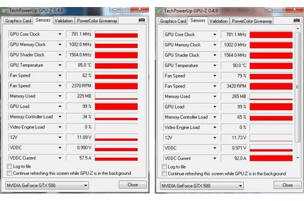 Links: Safemode, Rechts: Vollgas