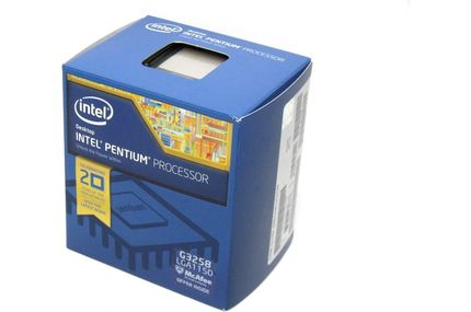 Die Verpackung des Intel Pentium G3258