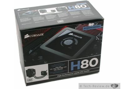 Die Verpackung der Corsair H80