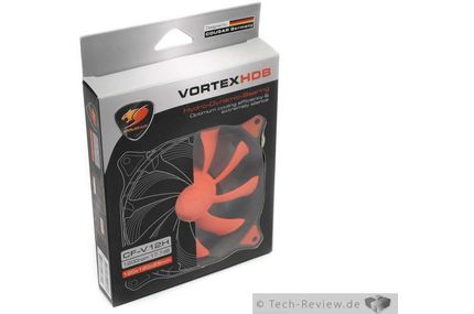 Die Verpackung des Cougar Vortex HDB 120