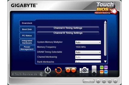 Die Touch BIOS - Software