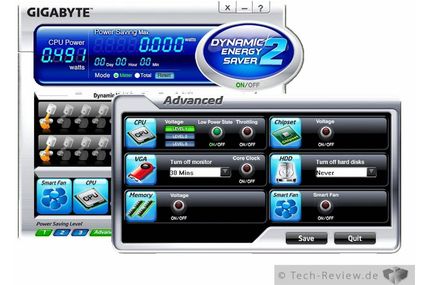 Die Dynamic Energy Saver 2 - Software