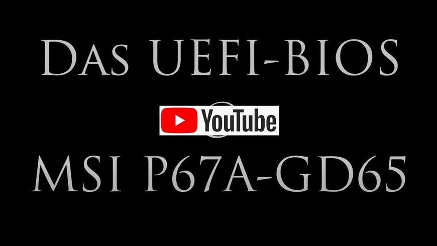 UEFI @ MSI P67A-GD65