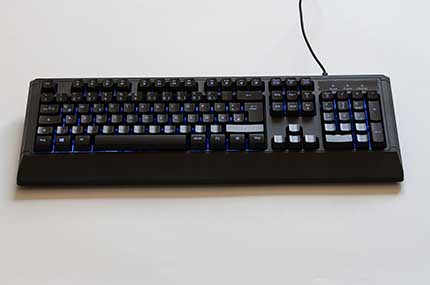 Die beleuchtete Tastatur