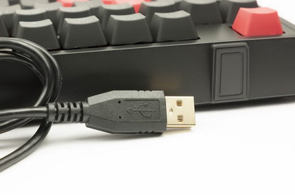 Der USB-Anschluss der Tastatur