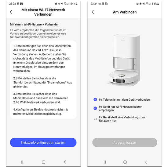 WLAN Netzwerk verbinden und Daten übertragen